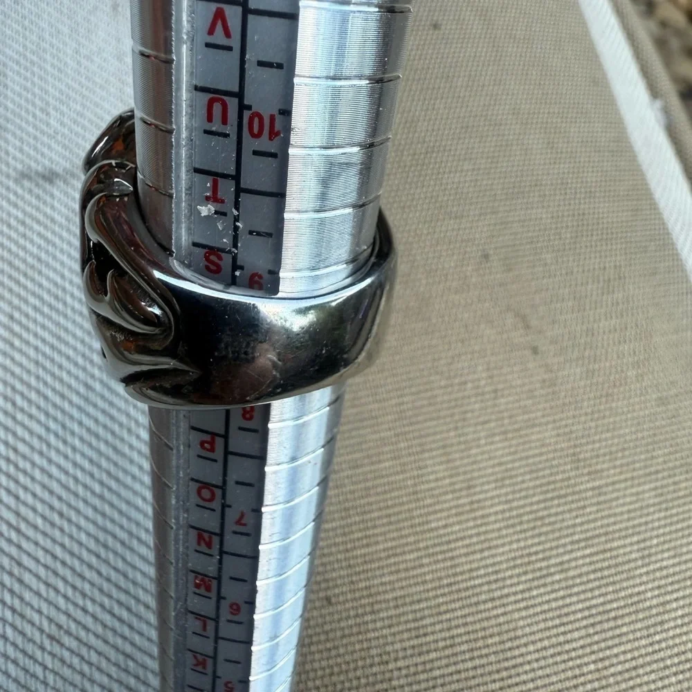 Stainless steel Biker Skull Ring Size 9 US